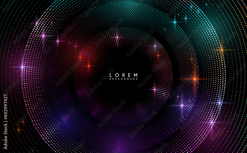 Poster abstract circle color dots background