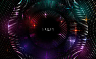 Abstract circle color dots background