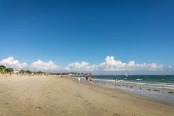 Grande plage beach in Carnac, Morbihan, Brittany, France