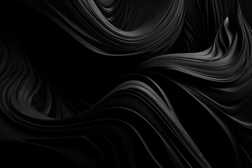 Fototapeta premium Black satin background. Generative AI.