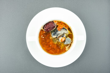 Nourishing Health Soup Black-bone Chicken Soup with Goji Berry and Red Dates