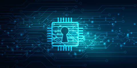 2d illustration technology cyber security
