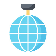 Disco Ball Flat Icon