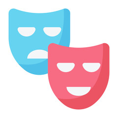 Party Mask Flat Icon