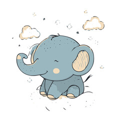 elephant with a flower