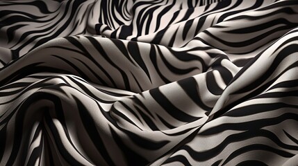 Zebra skin pattern design cloth. Background, backdrop texture. Generative Ai illustration