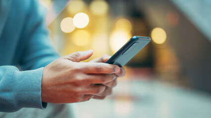 Technology and people concept man use AI to help work