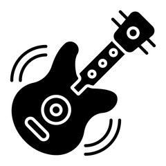 Guitar Glyph Icon