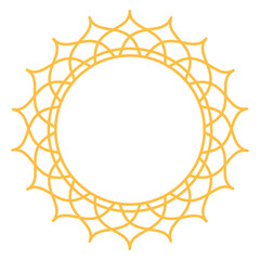 Islamic Gold Frame Illustration