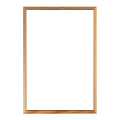 Thin wood frame 10x15 natural color