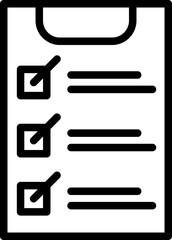 check sheet line icon. Symbol of medical. equipment for doctors. In a transparent background format. Healthcare and medical treatment concept.