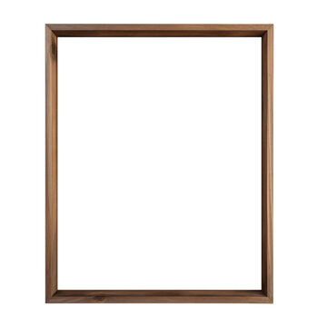 Thin wood frame 8x10 natural brown color