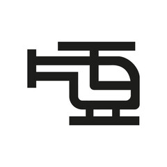Helicopte icon Flat. Helicopter icon - From Transportation, Logistics and Machines icons set