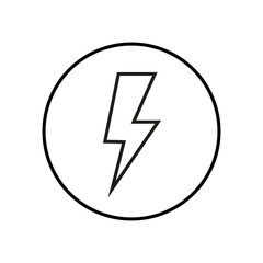 Lightning icon vector. electric icon vector. power icon. energy sign
