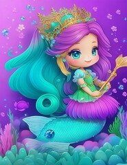 Obraz na płótnie Canvas mermaid in the water