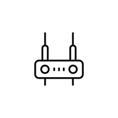 Wifi Device icon design with white background stock illustration