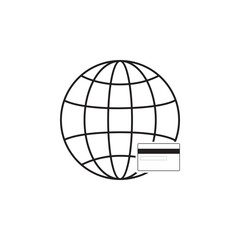 internet payment icon symbol sign vector