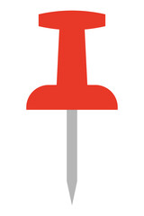 シンプルな画鋲のイラスト