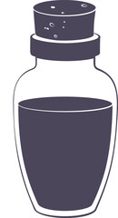 Collection of flask silhouettes несколько монтажных областей без фона