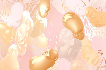 luxury sweet pink and gold foil abstract background