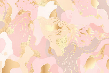 Fototapeta na wymiar luxury sweet pink and gold foil abstract background