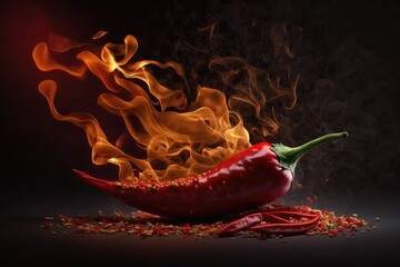 healthy red chili pepper add some gourmet flair generative ai - obrazy, fototapety, plakaty