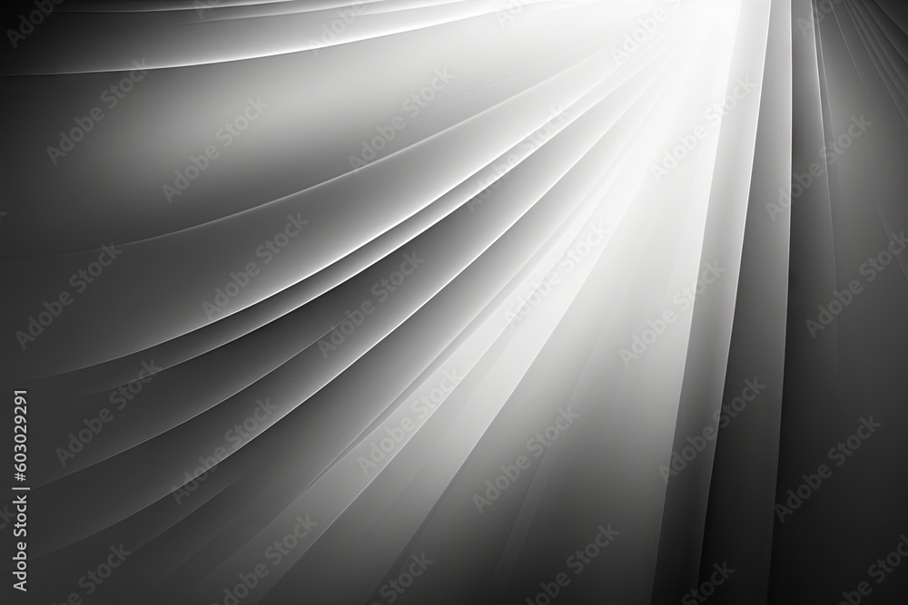 Poster abstract background with smooth lines in black and white colors