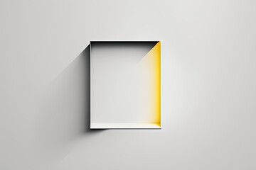 Blank paper sheet mockup