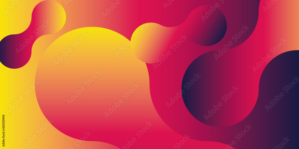 Poster abstract background colorful metaballs. metaballs seamless pattern geometric wallpaper vector design