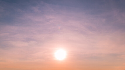  Panoramic view of sunset golden and blue sky nature background.
Colorful dramatic sky with cloud at sunset.Sky background.Sky with clouds at sunset.