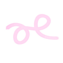 Obraz premium Pink line doodle