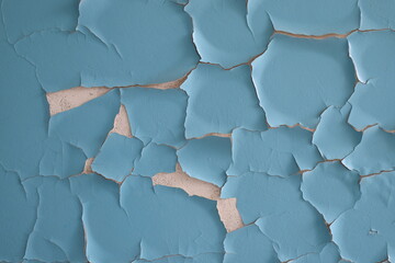 spectacular texture of cracked paint on the wall