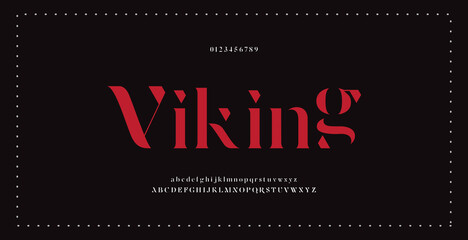 Obraz premium Elegant modern alphabet letters font typography modern serif fonts regular decorative vintage concept. illustration