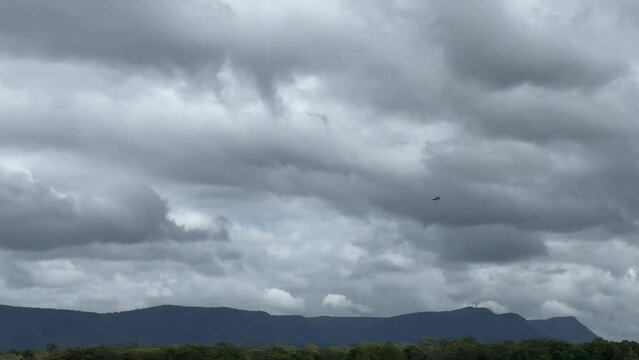 F-18 Hornet maneuvers in high speed above RAAF Station Williamtown that provide protection for the strategic port and steel manufacturing facilities of the Hunter Region.