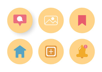 Fototapeta premium Chat on line symbol template. Dialogue balloon sticker silhouette.