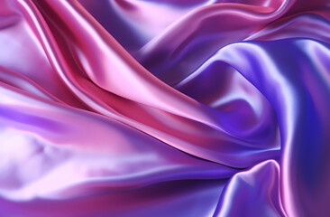 Fototapeta premium beautiful purple and pink silk background. generative AI