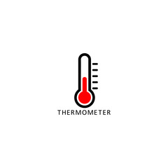 Thermometer icon  isolated on white background 