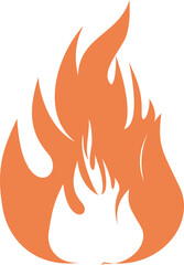 Tongues of fire flat pattern.