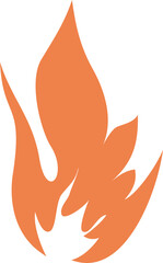 Tongues of fire flat pattern.