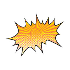 Comic Halftone Pop Art Burst Explosion
