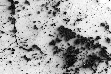 Texture of rusty metal. Metal background with corrosion and scratches. Gradient on metal texture