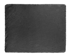 Stone slab in black color isolated from the background.