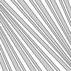 Obraz premium Diagonal striped image. Repeated slanted lines background. Surface pattern design with linear ornament. Colorless disco lights motif. Tilted stripes wallpaper. Angled rays. Skew pinstripes vector.