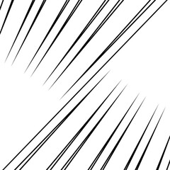 Diagonal striped image. Repeated slanted lines background. Surface pattern design. Linear ornament. Colorless disco lights. Tilted stripes wallpaper. Angled rays. Skew pinstripes vector.