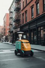 Remotely controlled robot for mail delivery Generative AI