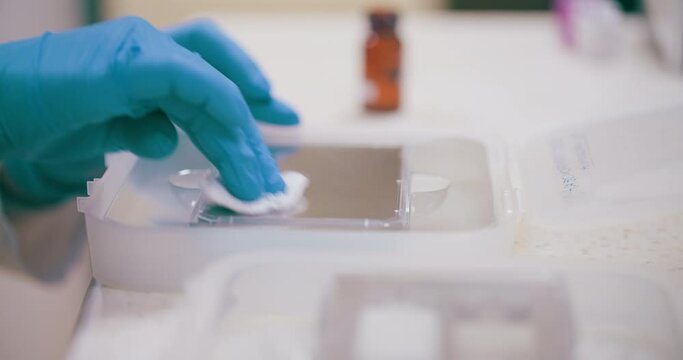 Scientist Working in Medical Laboratory Cancer Research Covic 19 Pandemic