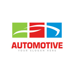 Automotive Car Service Logo Design Illustration