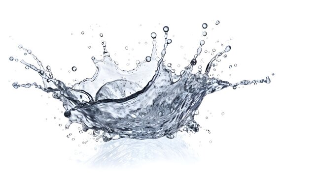 Splash of water on white background, room for copy