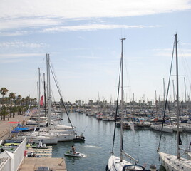Fototapeta premium boats in marina in Spain