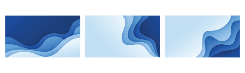 Collection fluid liquid poster and geometric background of dynamic shapes. Wallpaper gradient with liquid shape. Illustration colorful template banner with soft curve and wave